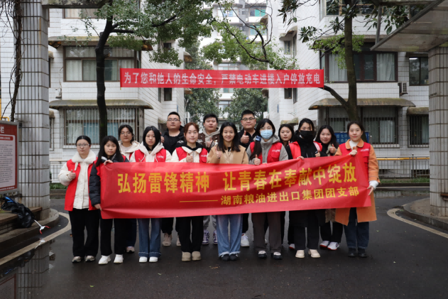 弘揚雷鋒精神，讓青春在奉獻中綻放——湖南糧油進出口集團團支部開展“學雷鋒”志愿服務活動